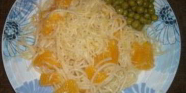 спагетти с тыквой и имбирем