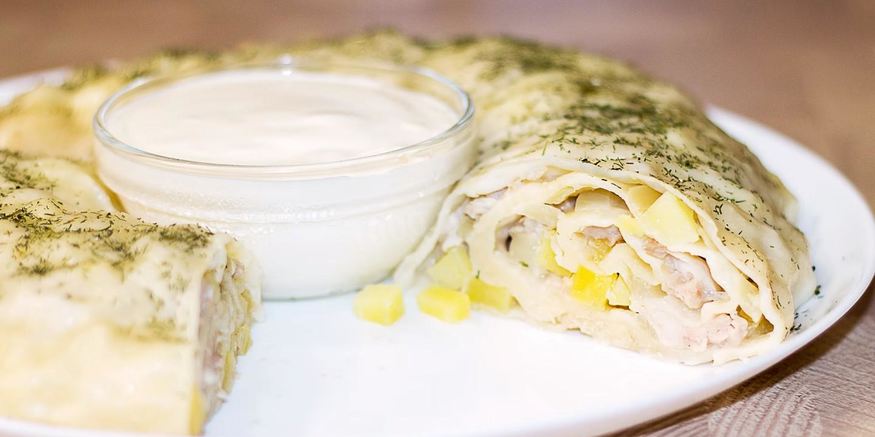 Рецепт ханумы с фаршем и картошкой