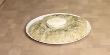 ханума с фаршем и картошкой