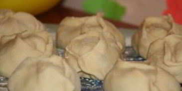 манты из рубленого мяса