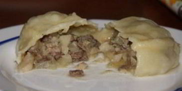 манты из рубленого мяса