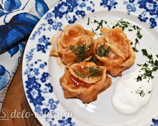 Манты на сковороде