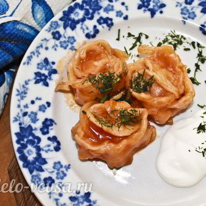 Манты на сковороде