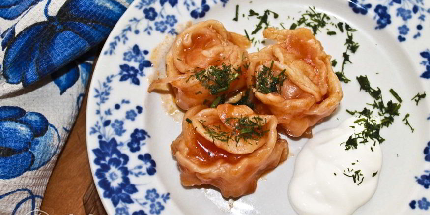 Рецепт мантов на сковороде