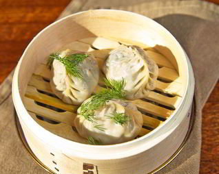 Манты с грибами