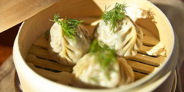 манты с грибами