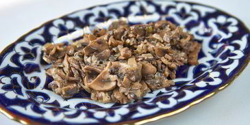 манты с грибами