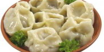 манты с капустой и фаршем