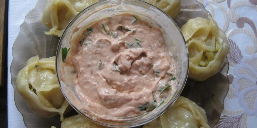 Рецепт мантов с картошкой и салом