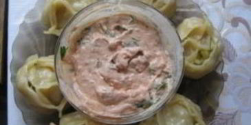 манты с картошкой и салом