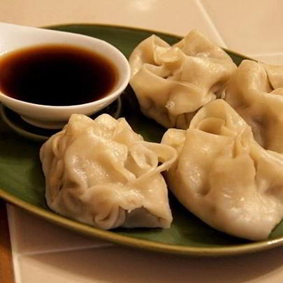 Манты с консервированными грибами