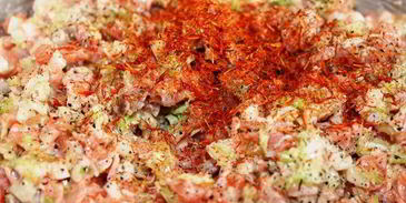 манты с семгой и шафраном