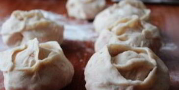 манты с тыквой и картошкой