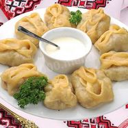 Рецепт Мантов с тыквой и салом