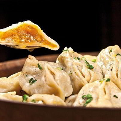 Манты с тыквой постные