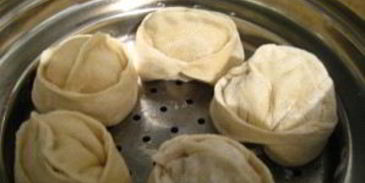 манты с тыквой постные