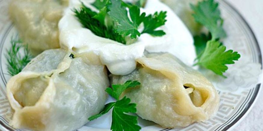 Рецепт мантов со шпинатом