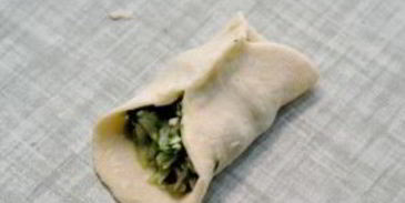 манты со шпинатом