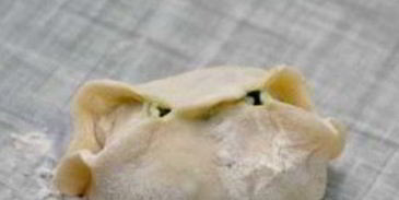 манты со шпинатом