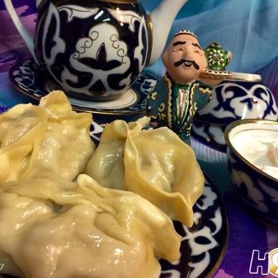 Манты узбекские с бараниной