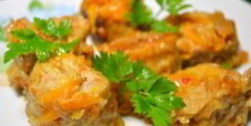 манты в сковороде