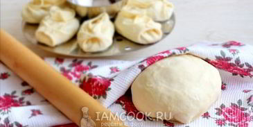 тесто на манты без яиц