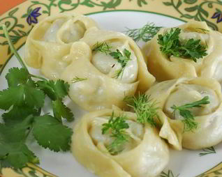 Узбекские манты с фаршем в мультиварке