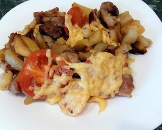 Картофель по-французски на сковороде