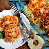 Рецепт Мяса по-французски с ананасами