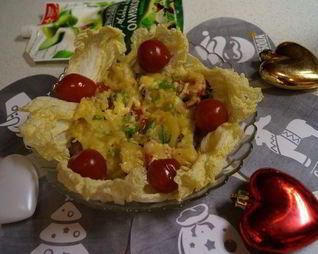 Мясо по-французски с грибами и помидорами