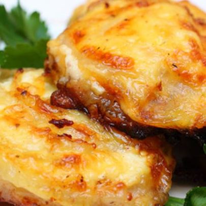 Мясо по-французски с грибами