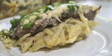 мясо по-французски с картофелем