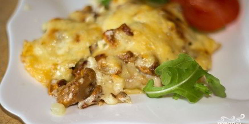 Рецепт мяса по-французски с картошкой и грибами