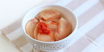 мясо по-французски с курицей и картошкой