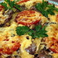 Рецепт Мяса по-французски с помидорами