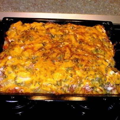 Мясо по-французски с солеными огурцами