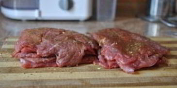 мясо по-французски со свининой и грибами