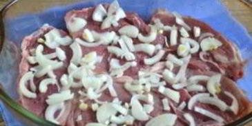 мясо по-французски со свининой