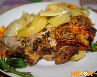 Мясо по-французски в духовке