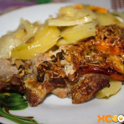 Мясо по-французски в духовке