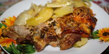 мясо по-французски в духовке