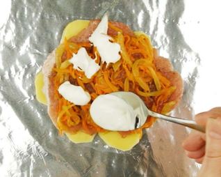 Мясо по-французски в фольге
