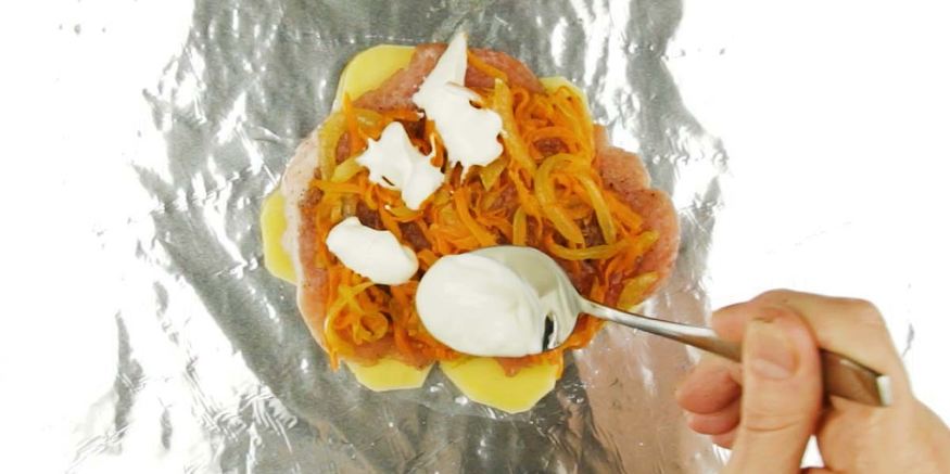Рецепт мяса по-французски в фольге