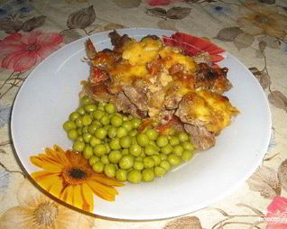 Мясо по-французски в микроволновке