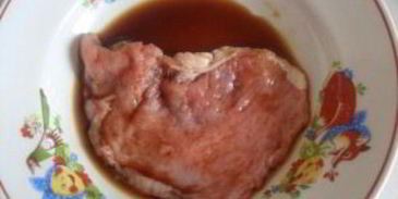 свинина по-французски с помидорами и картошкой