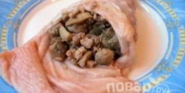 фаршированный окорок куриный