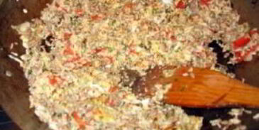 говядина с жареным рисом по-итальянски