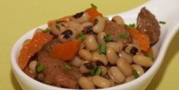 говядина, тушеная с фасолью