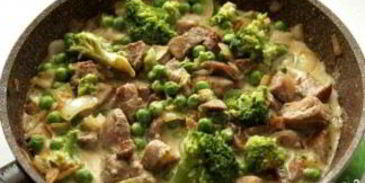 индейка с брокколи