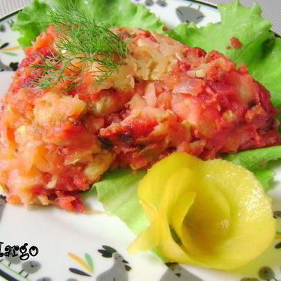 Индейка со свекольным хэшем